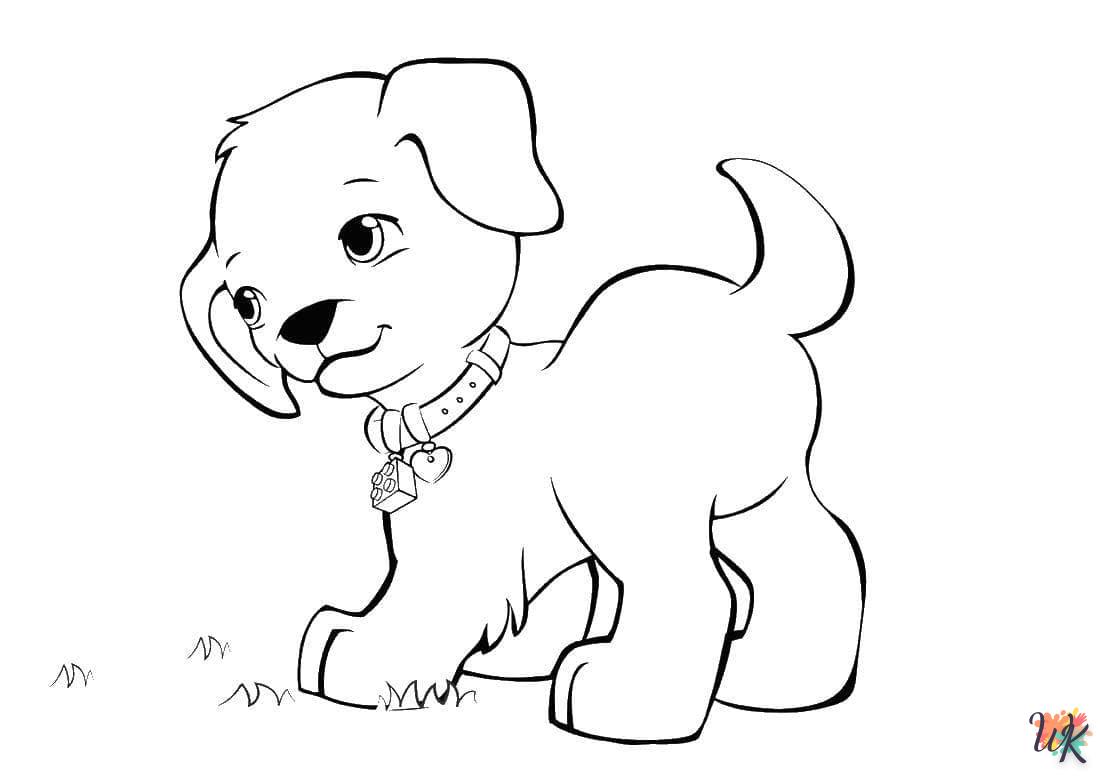 coloriage Chien  enfant 2 ans a imprimer