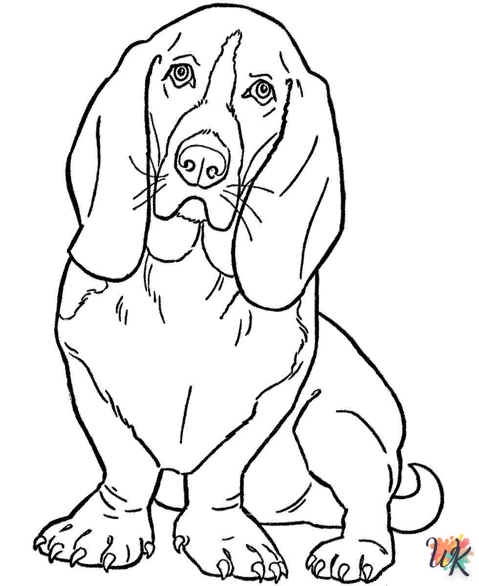 coloriage Chien  à imprimer pdf gratuit