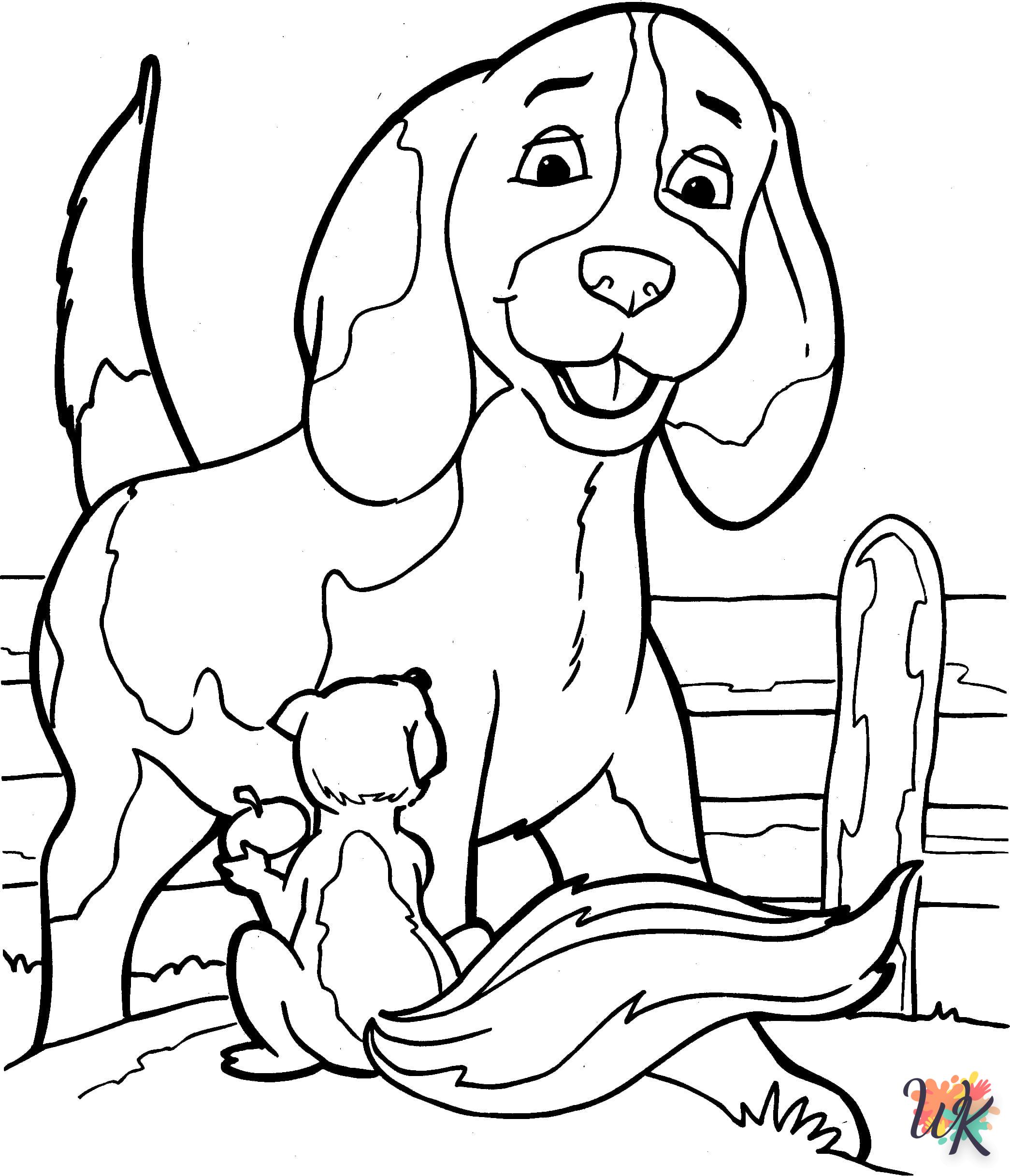 coloriage Chien  a dessiner en ligne