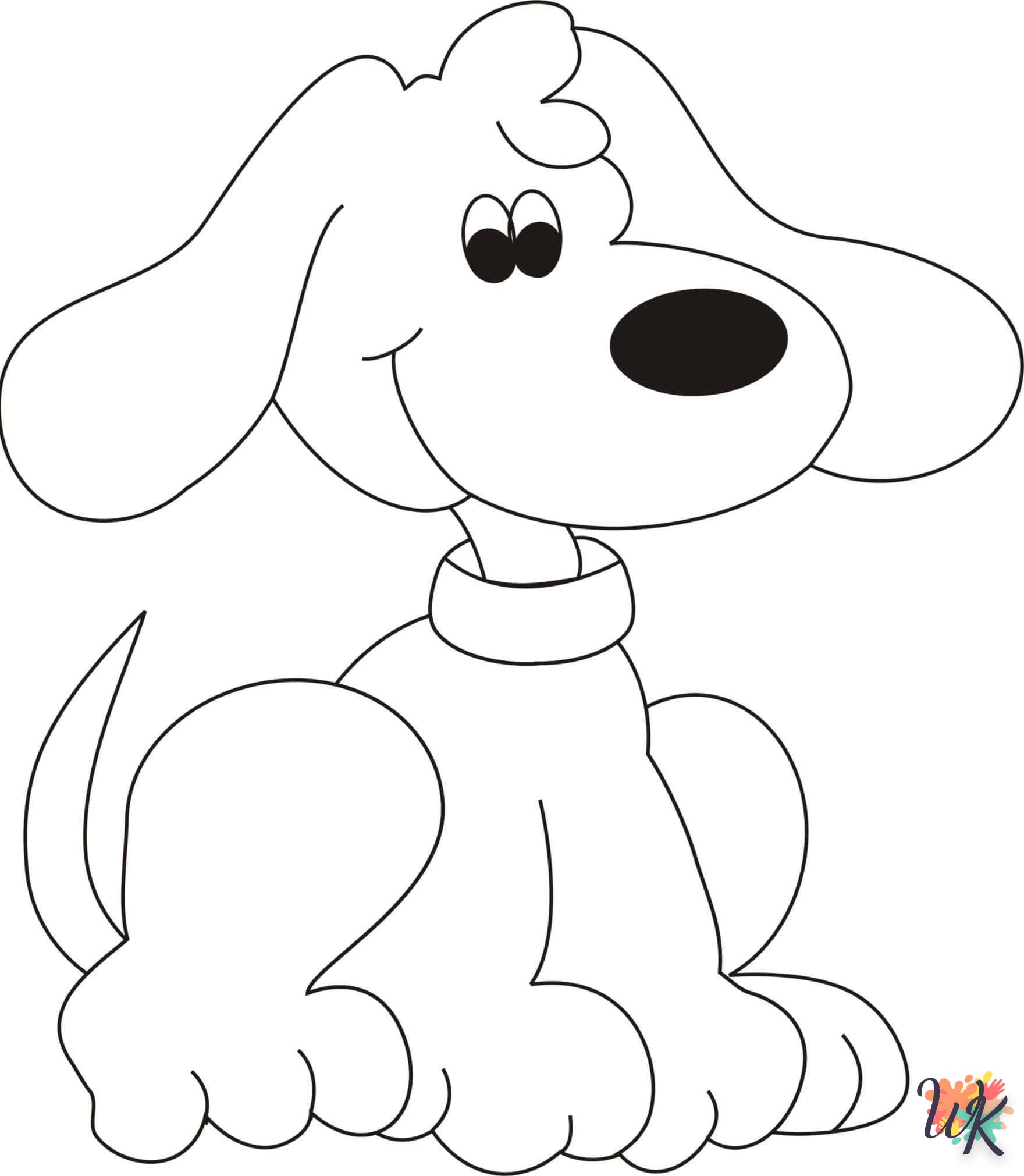 coloriage Chien  gratuit a imprimer