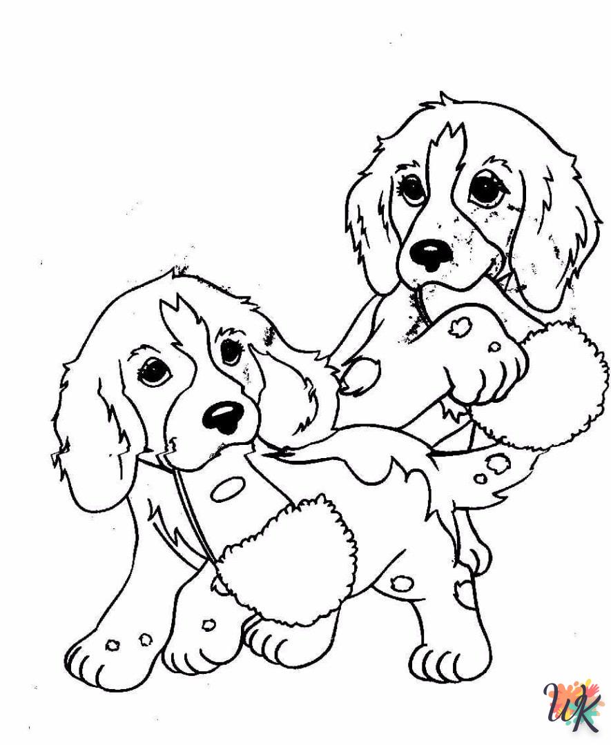 coloriage Chien  pour enfant de 3 ans