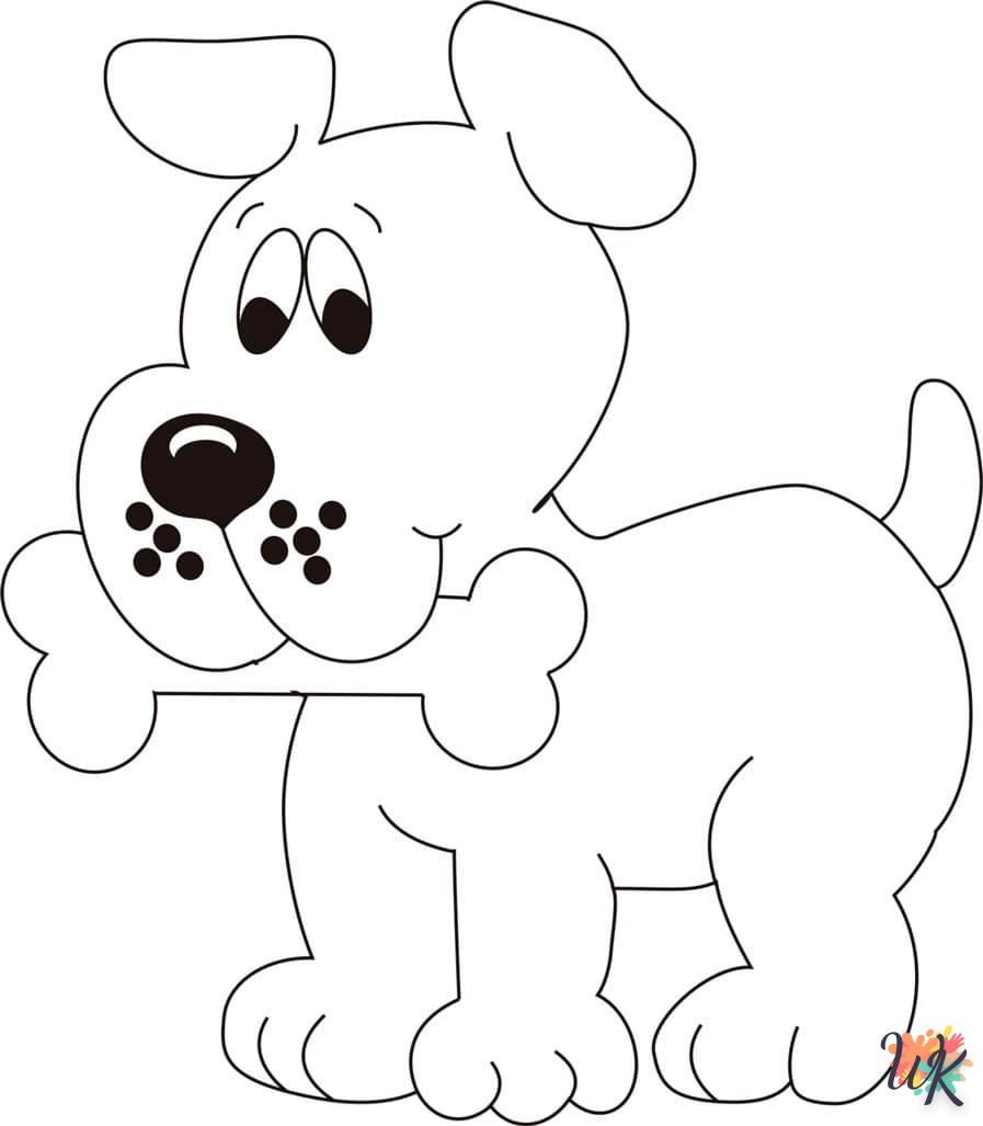 coloriage Chien  en ligne pour enfant