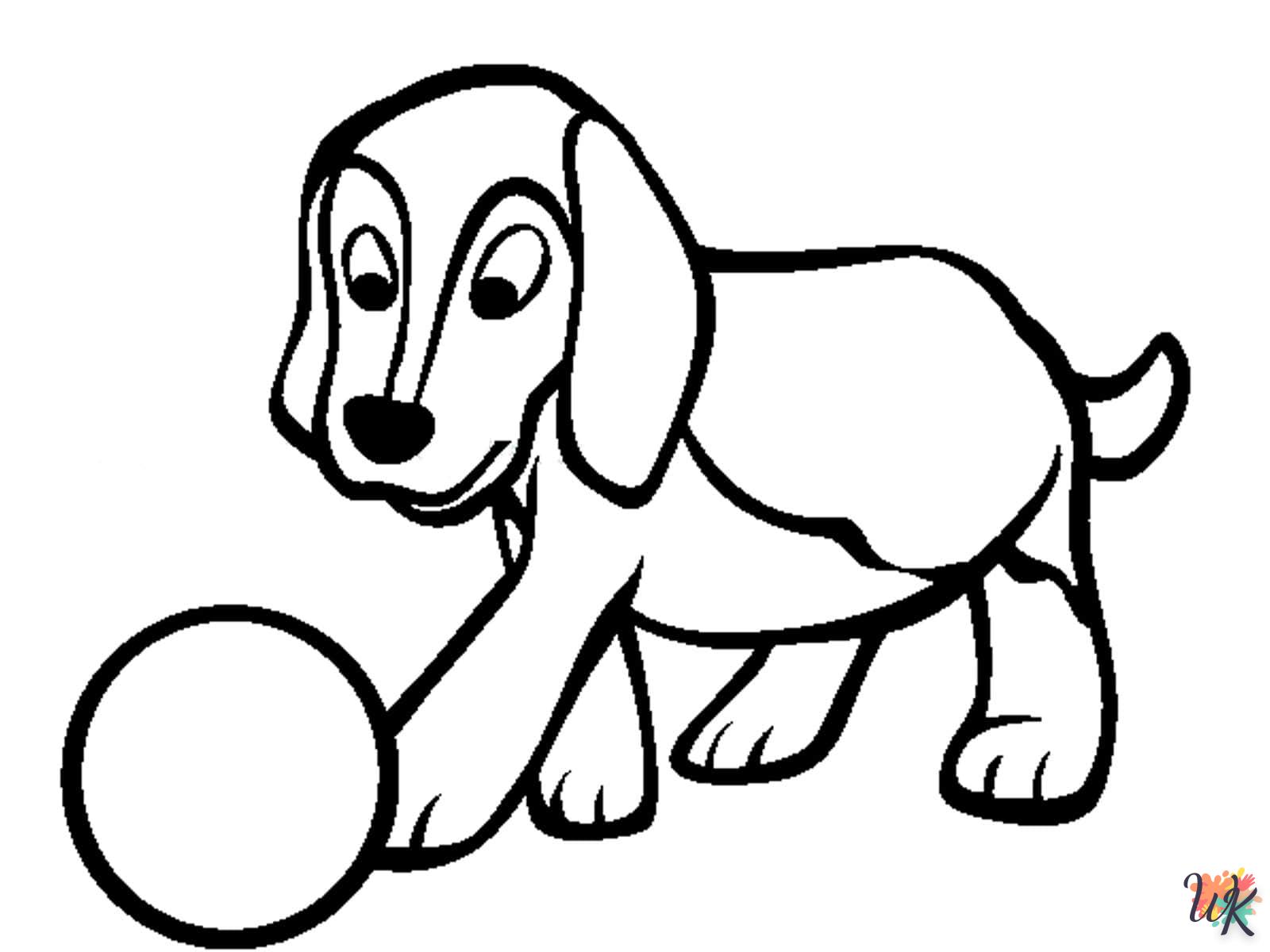 coloriage Chien  à imprimer gratuitement pdf