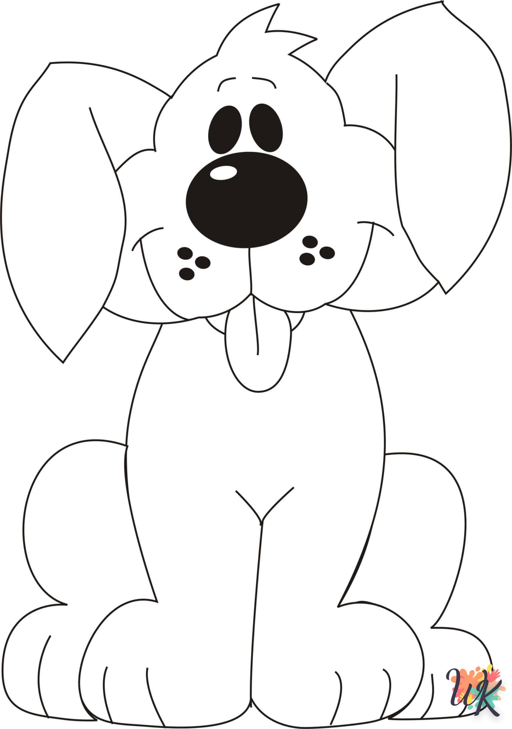 imprimer coloriage Chien  gratuit