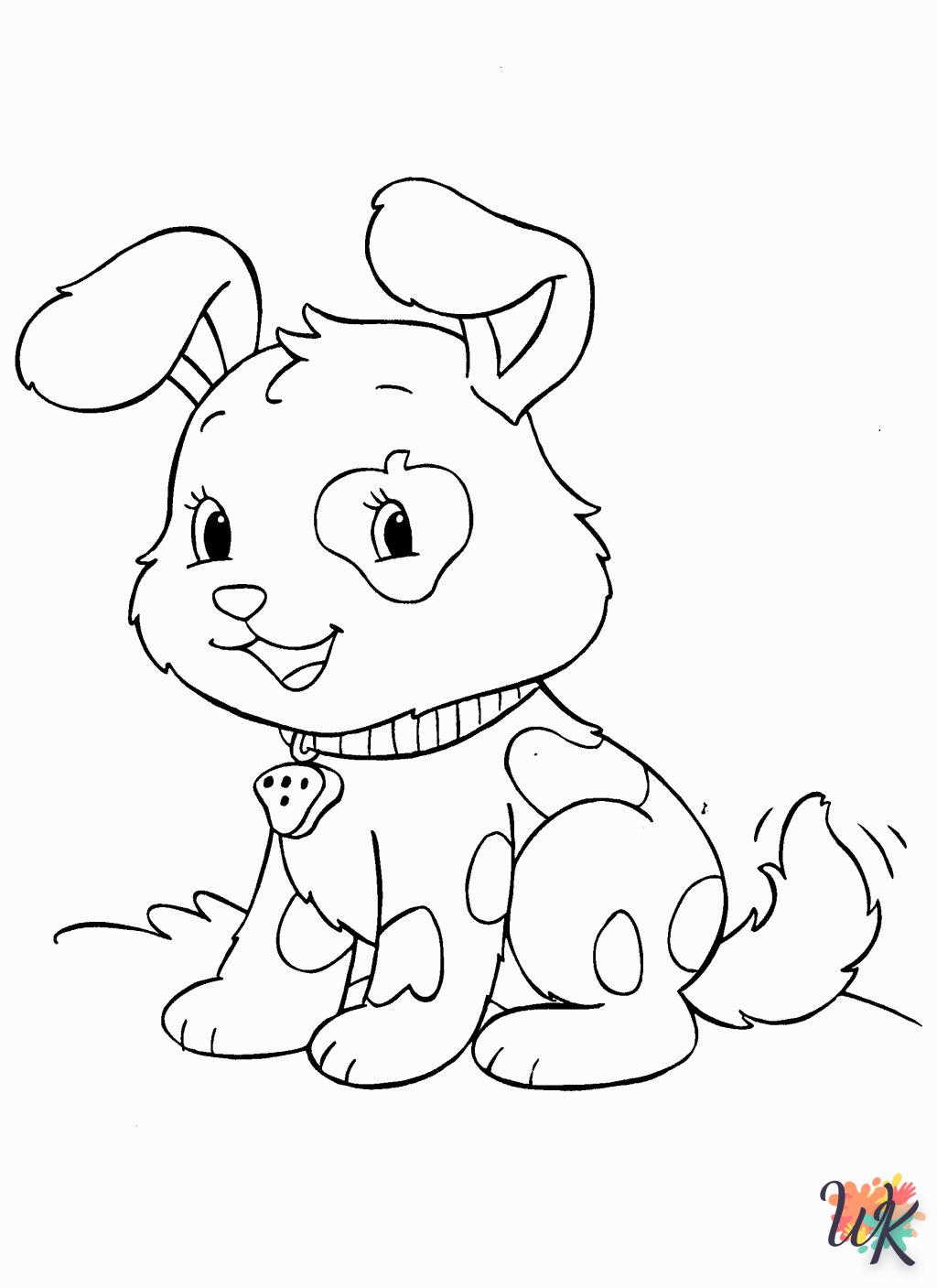 image pour coloriage Chien  enfant