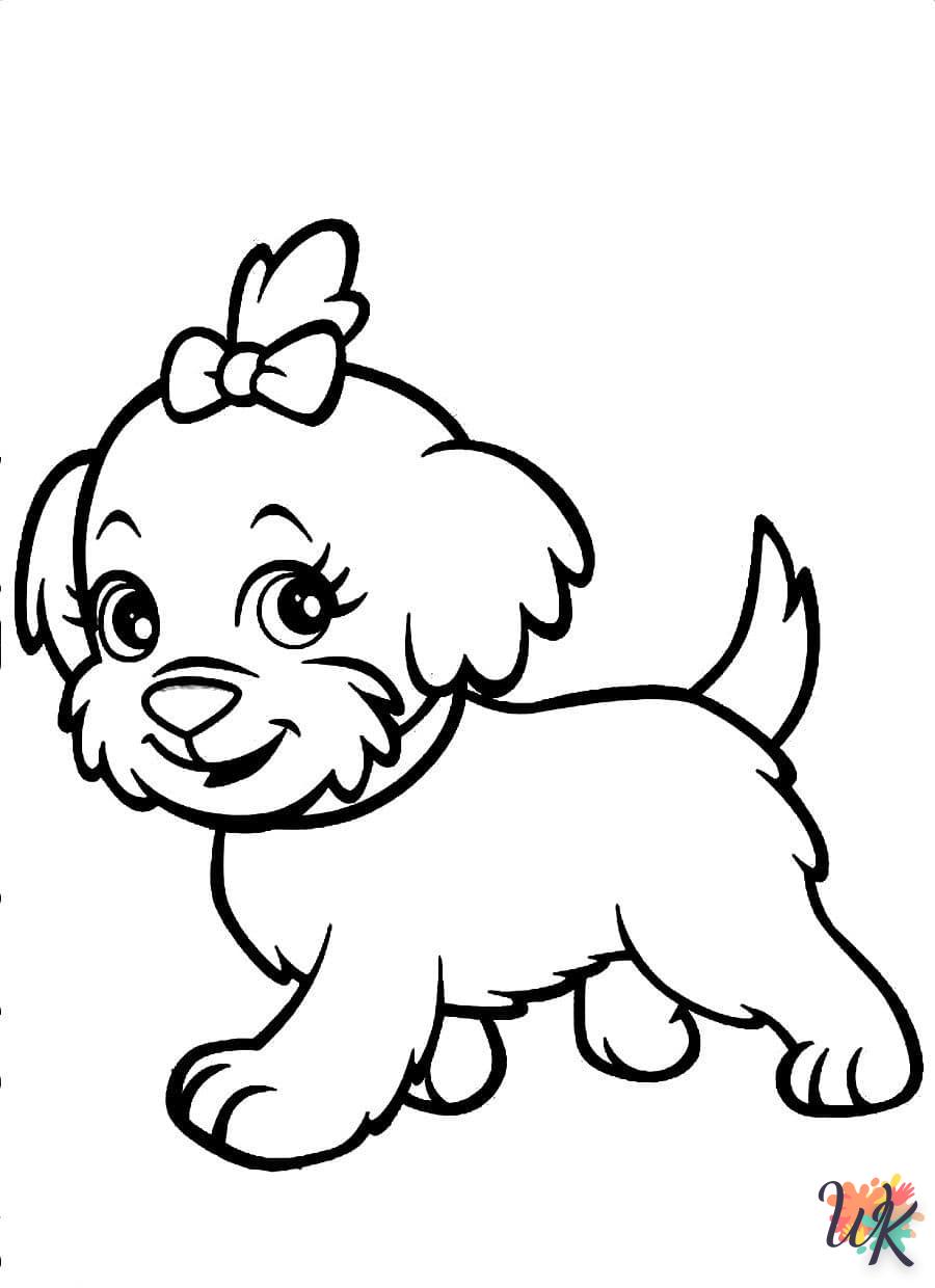 coloriage Chien  pour enfant de 5 ans