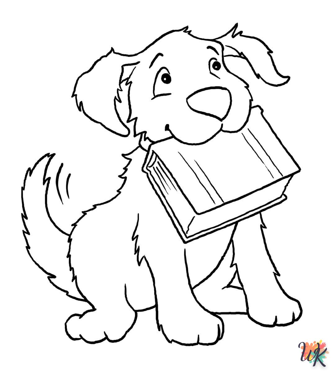 coloriage Chien  a imprimer gratuitement