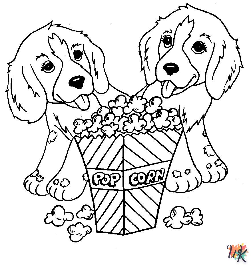 image pour coloriage Chien  enfant