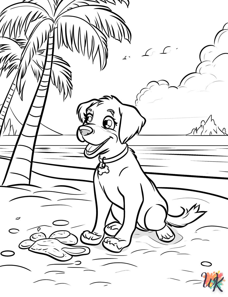 télécharger coloriage Chien  gratuit