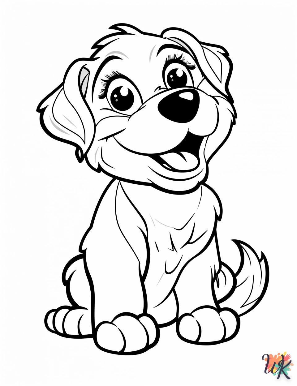 coloriage Chien  en ligne adulte gratuit