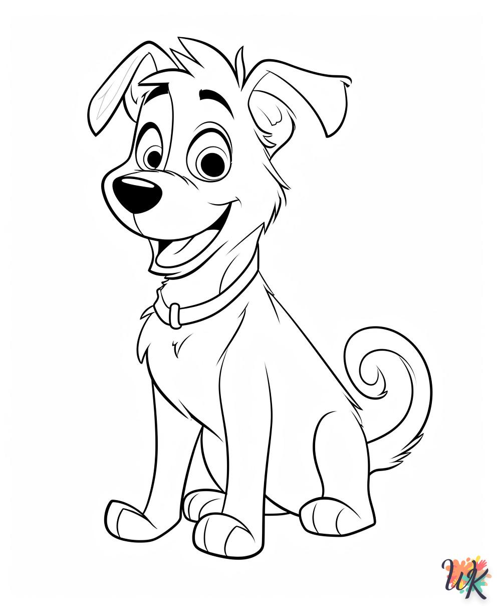 coloriage Chien  en ligne 8 ans