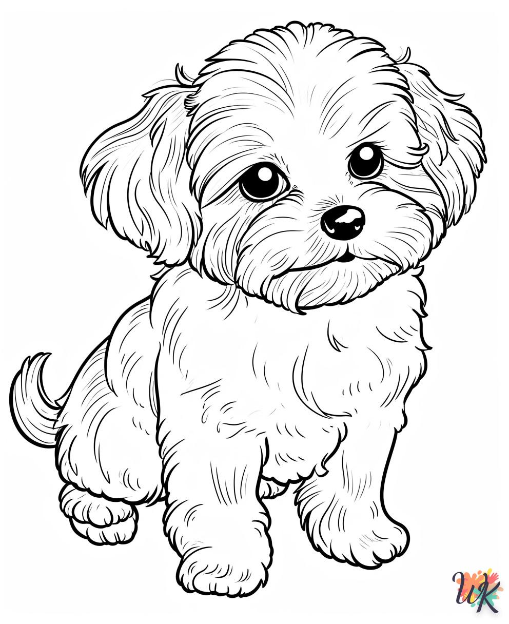 coloriage Chien  bebe à imprimer gratuit