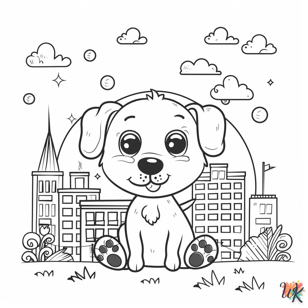 coloriage Chien  et dessins