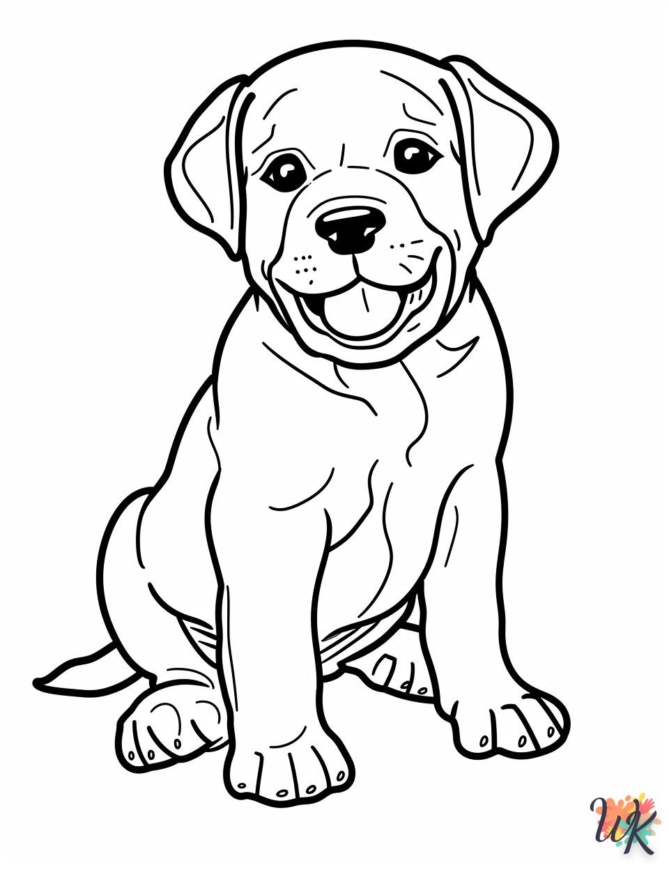 coloriage Chien  pour enfants à imprimer