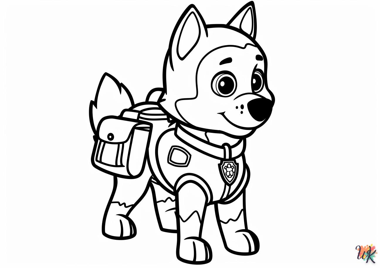 coloriage Chien  à imprimer pour enfant de 3 ans