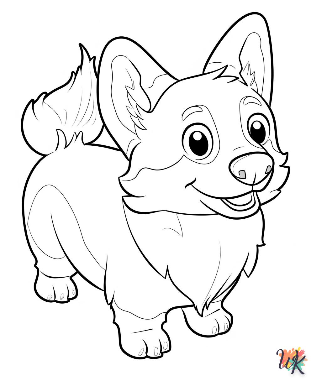 télécharger coloriage Chien  gratuit