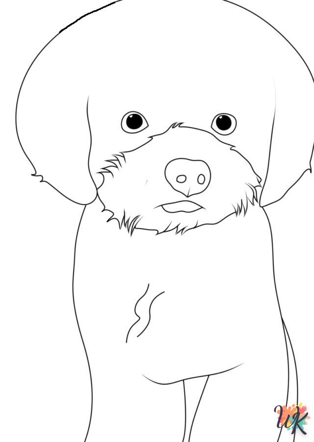 coloriage Chien  à imprimer pour enfant de 6 ans