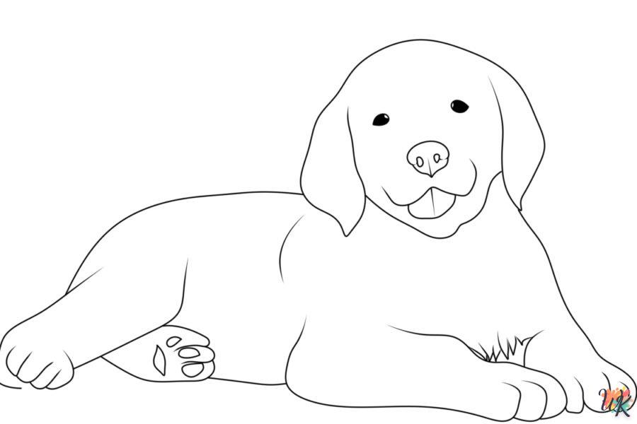 coloriage Chien  à imprimer gratuit