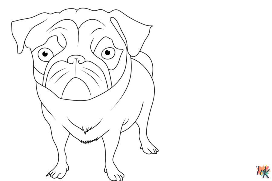 coloriage Chien  en ligne à imprimer