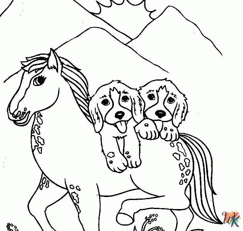 image pour coloriage Chien  enfant