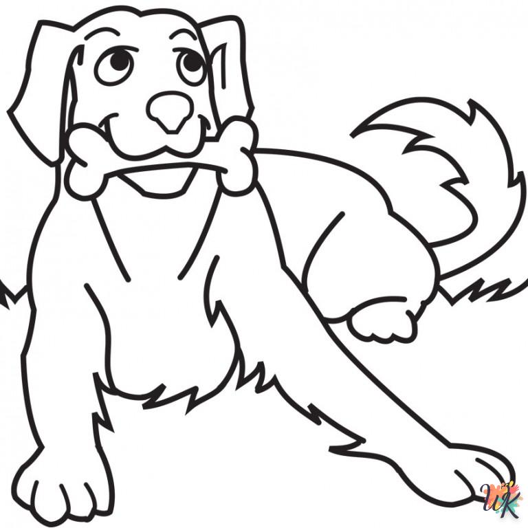 coloriage Chien  gratuit