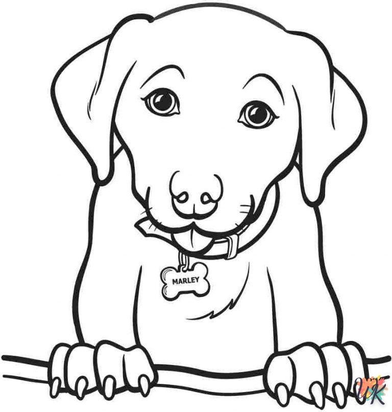 coloriage Chien  gratuit à imprimer