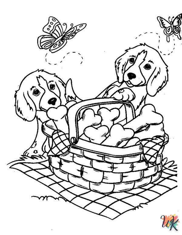 coloriage Chien  gratuit pour enfants