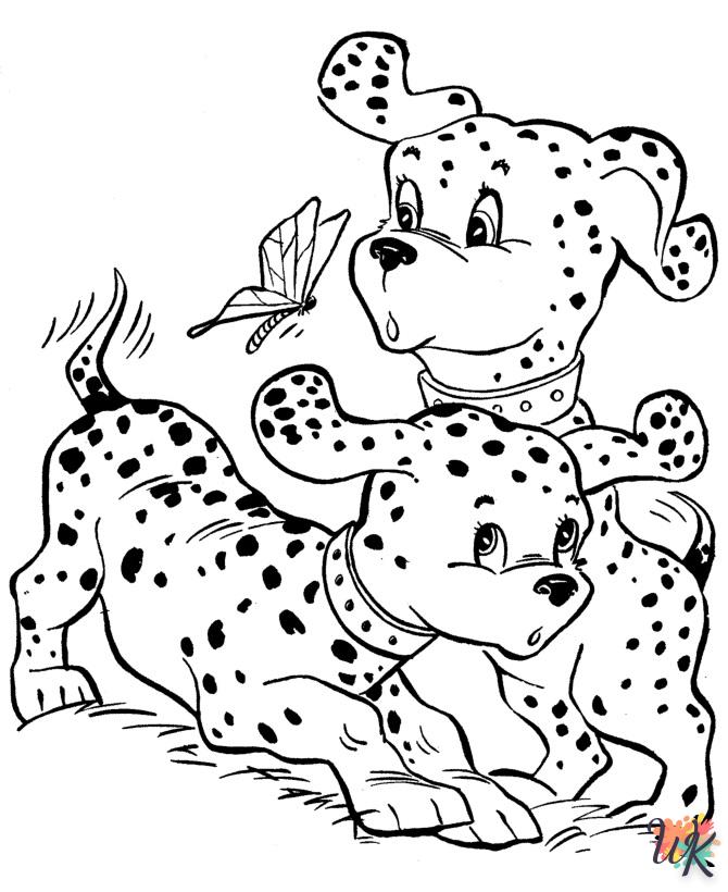 coloriage Chien  a imprimer pour enfant de 4 ans