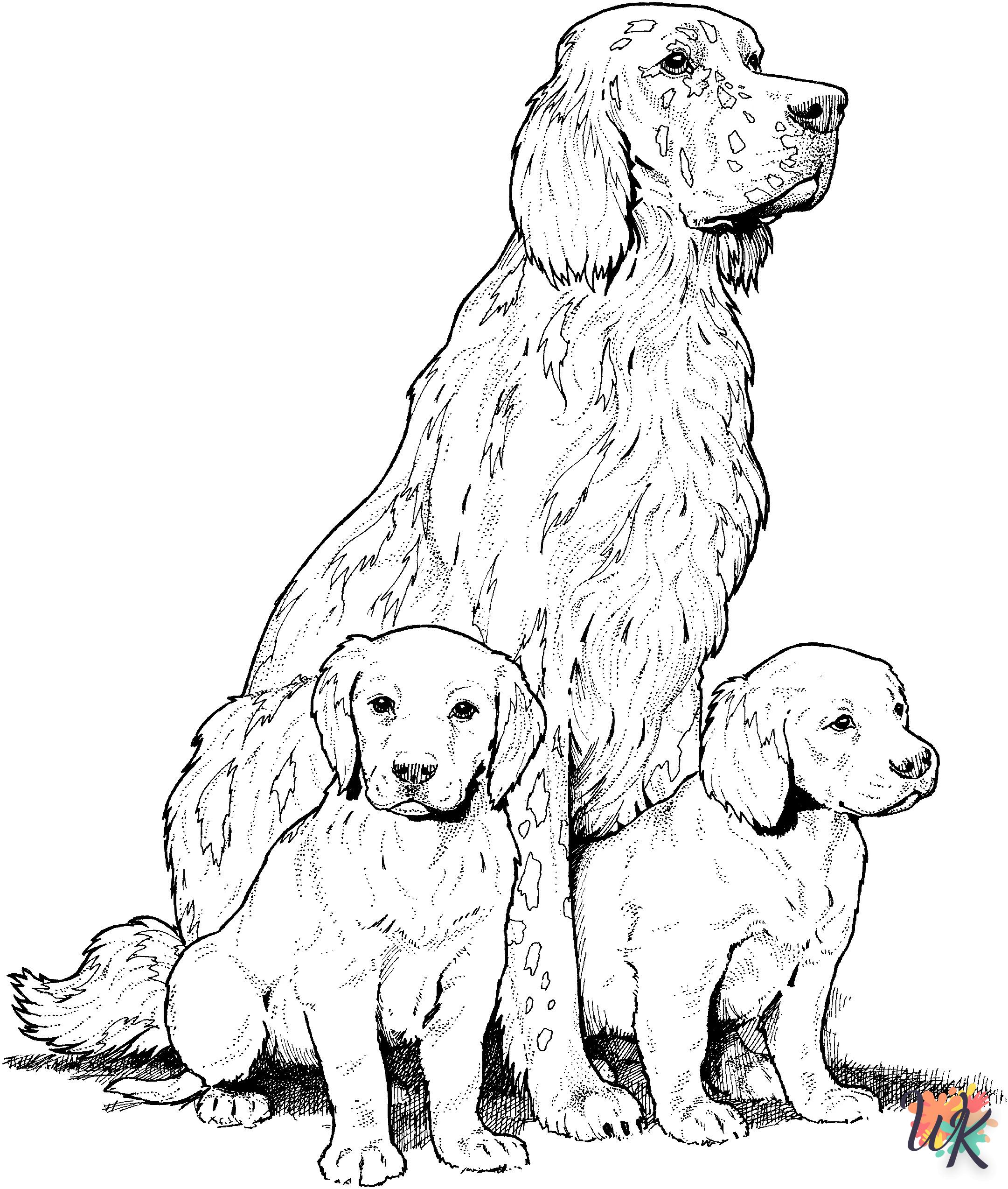 coloriage Chien  pour primaire