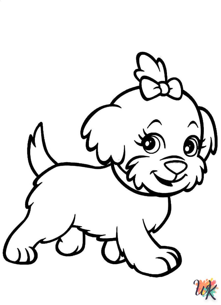 coloriage Chien  de pour enfants