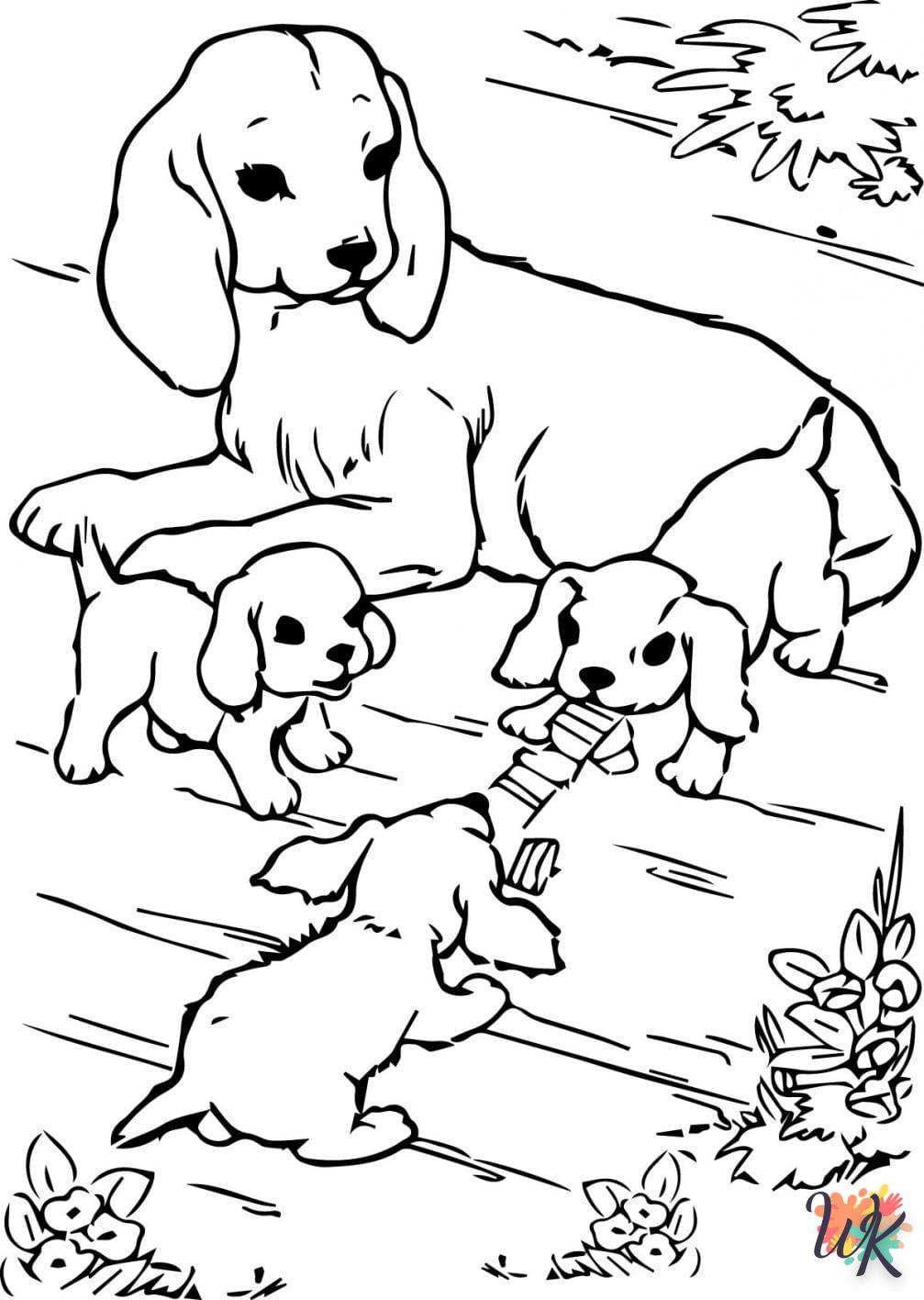 coloriage Chien  a dessiner en ligne