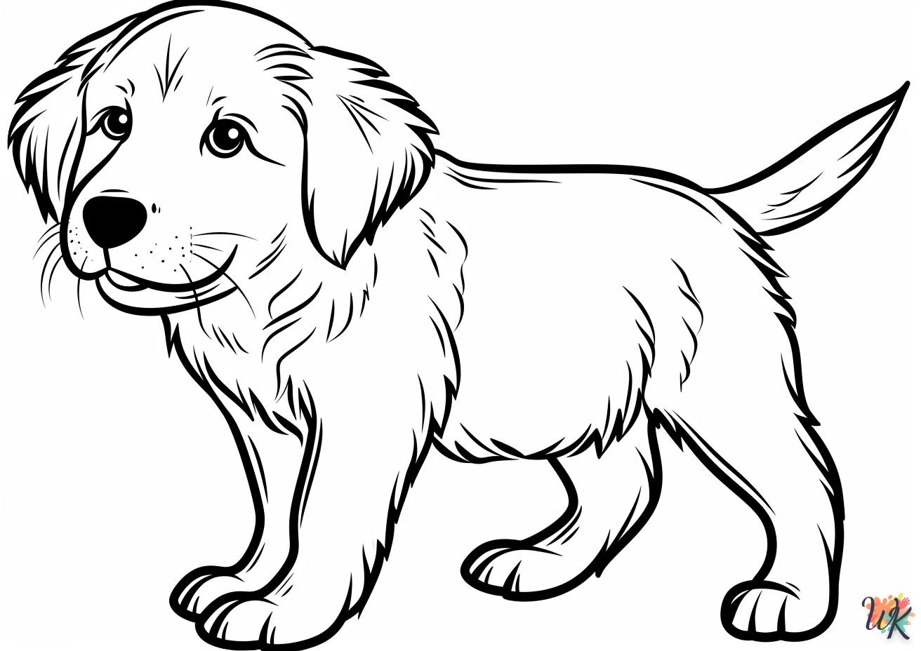 coloriage Chien  pour enfant de à imprimer