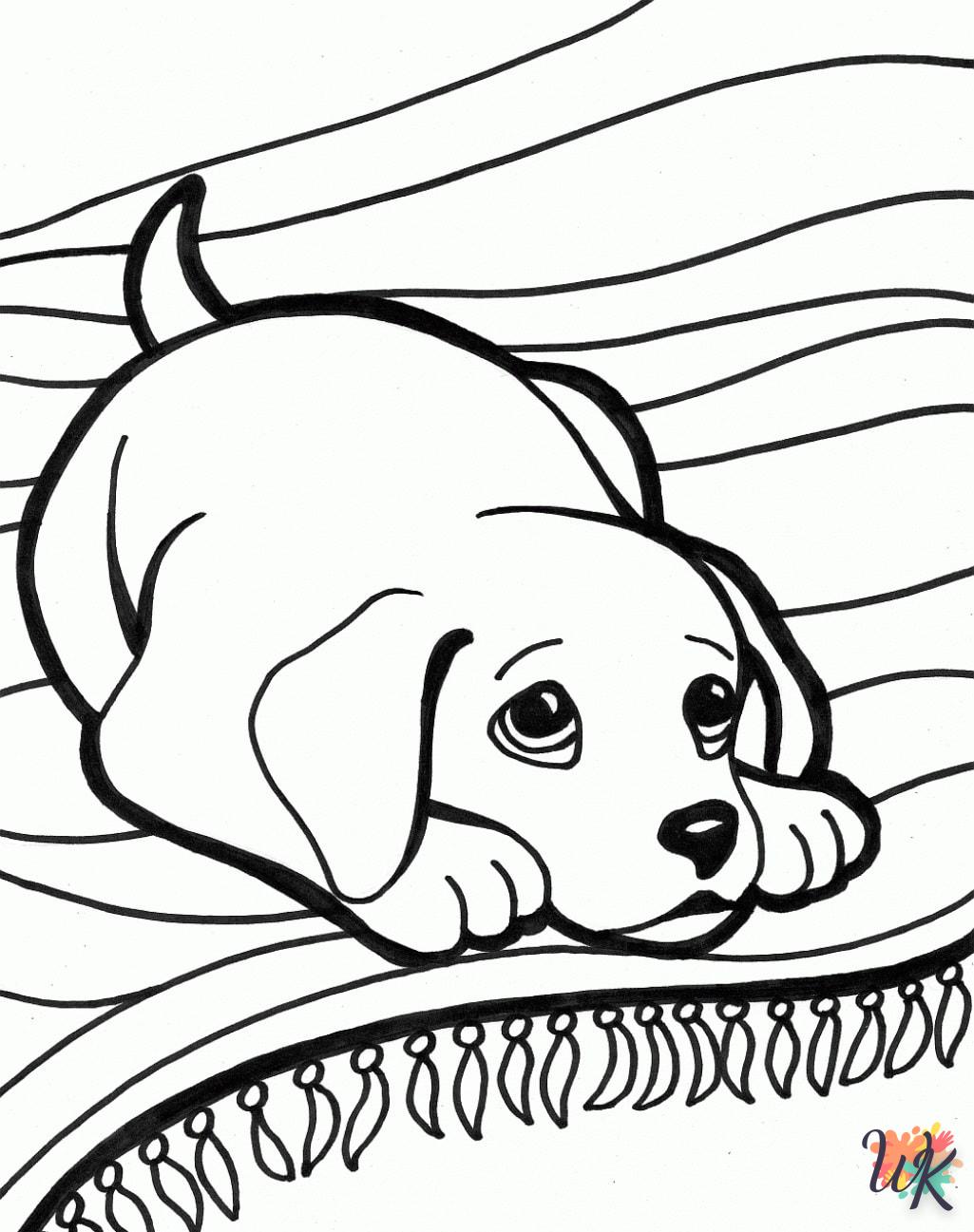 coloriage Chien  enfant 3 ans a imprimer