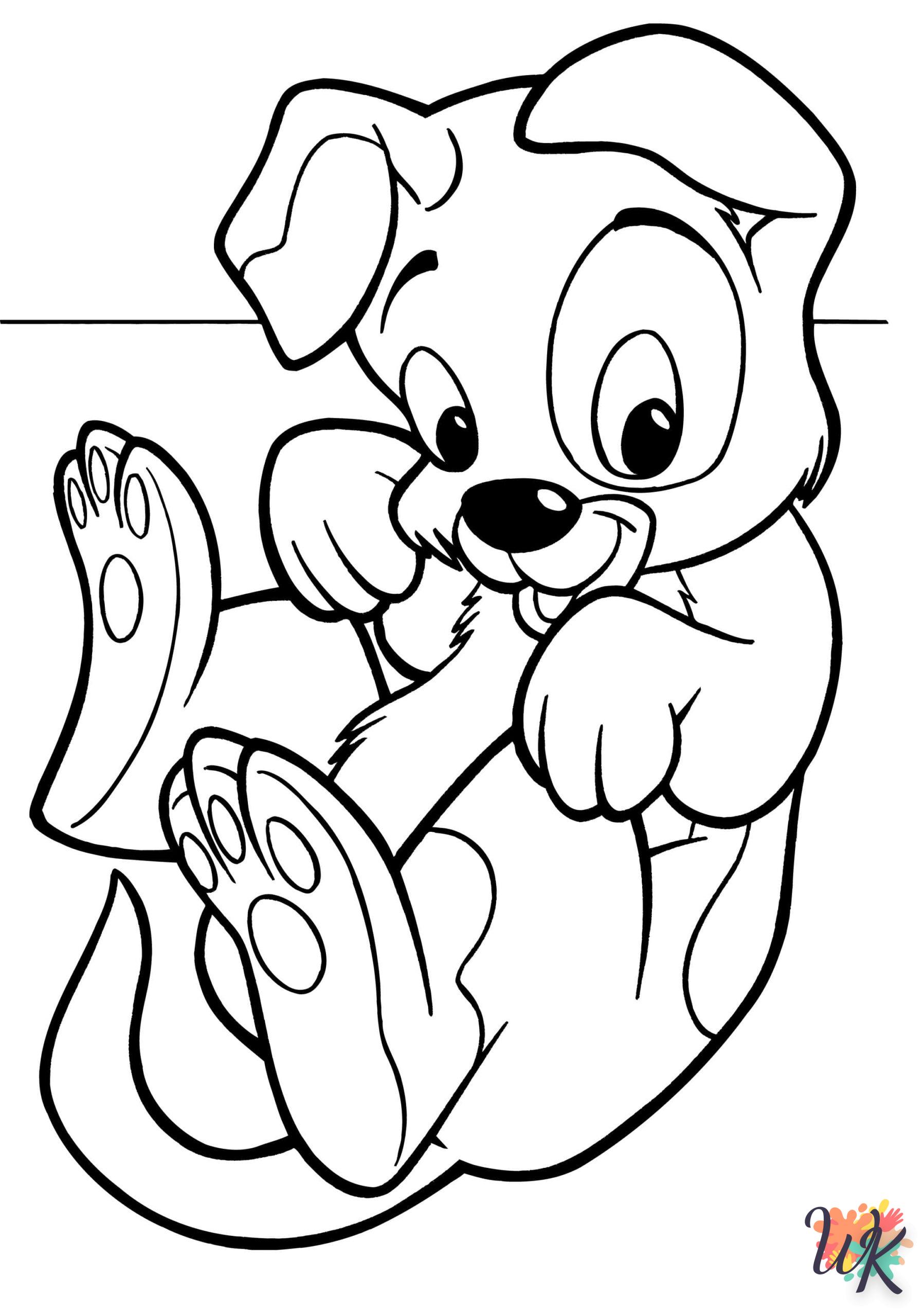 coloriage Chien  pour primaire