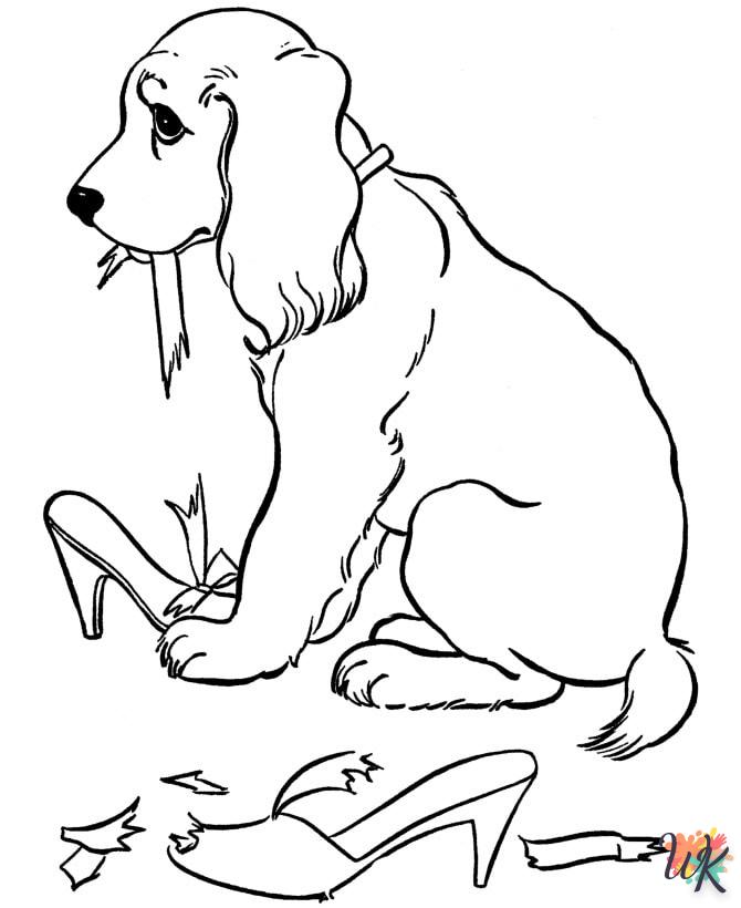 coloriage Chien  à imprimer pdf gratuit