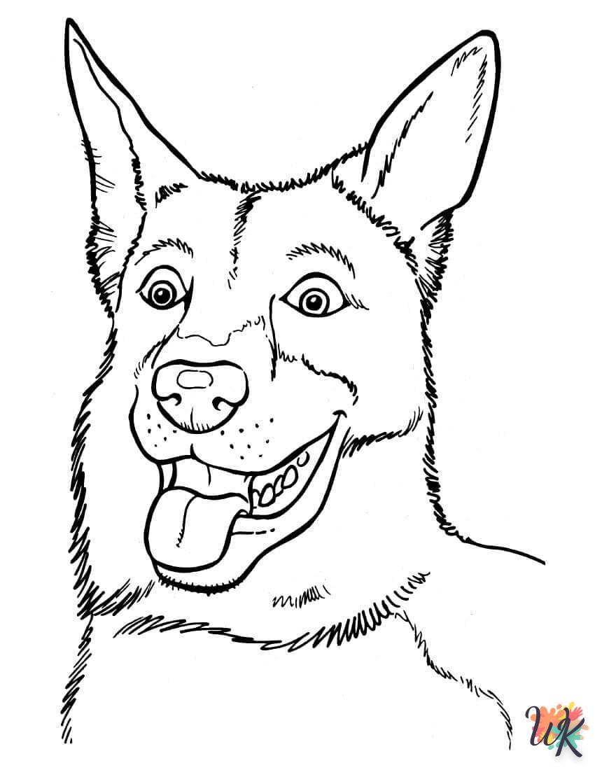 coloriage Chien  à imprimer pdf gratuit