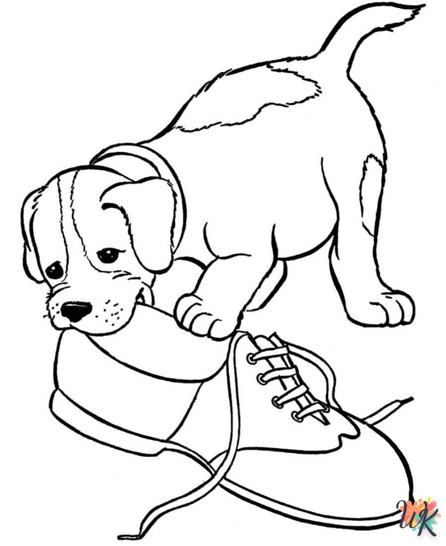 coloriage Chien  pour enfant