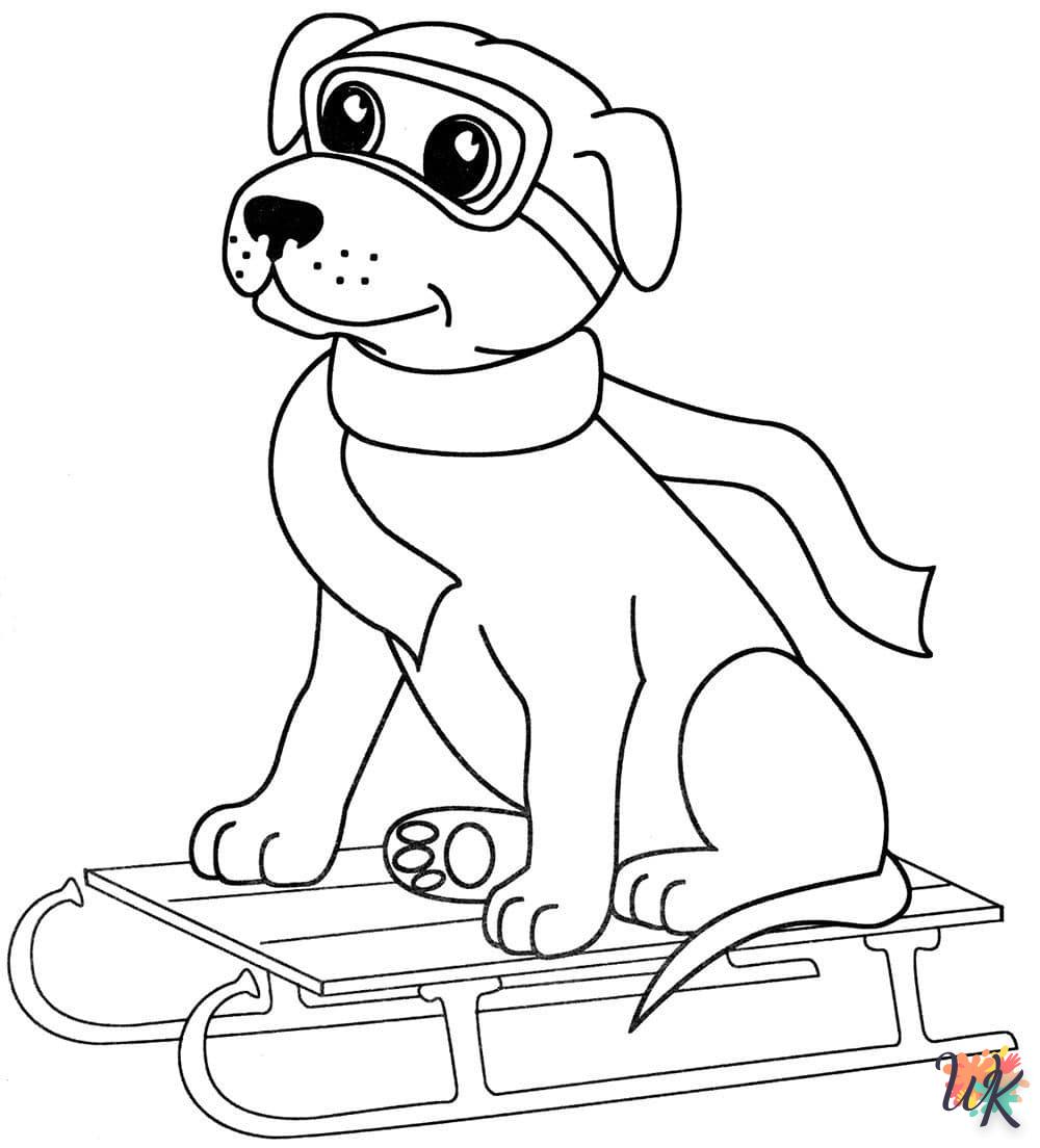 coloriage Chien  en ligne pour bebe de 2 ans