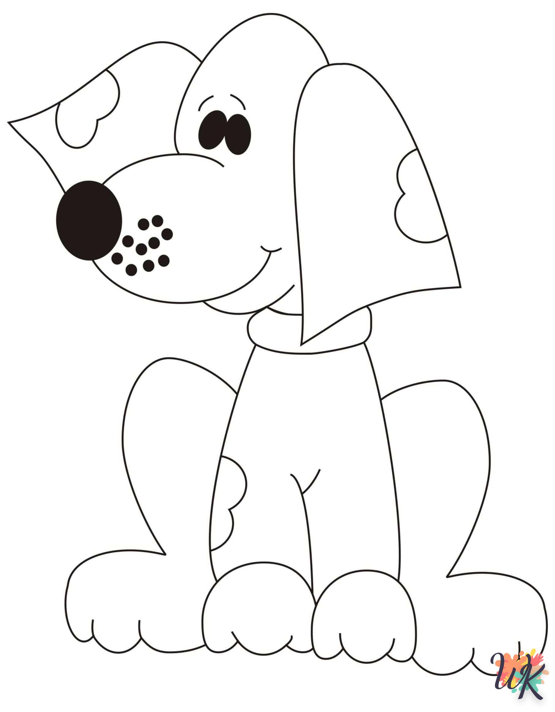 coloriage Chien  a colorier en ligne gratuitement