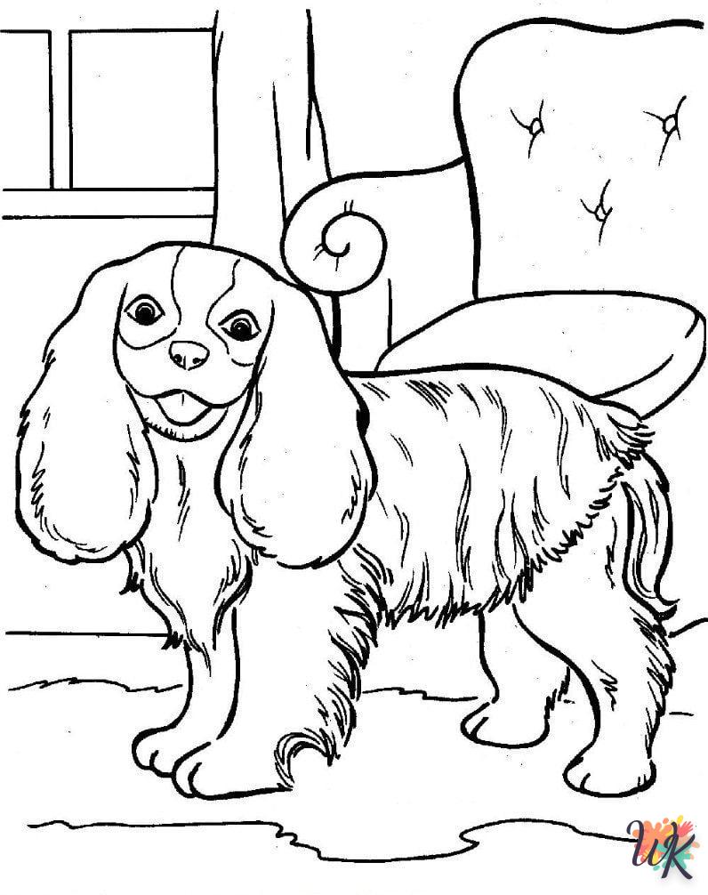 coloriage Chien  à imprimer pdf gratuit