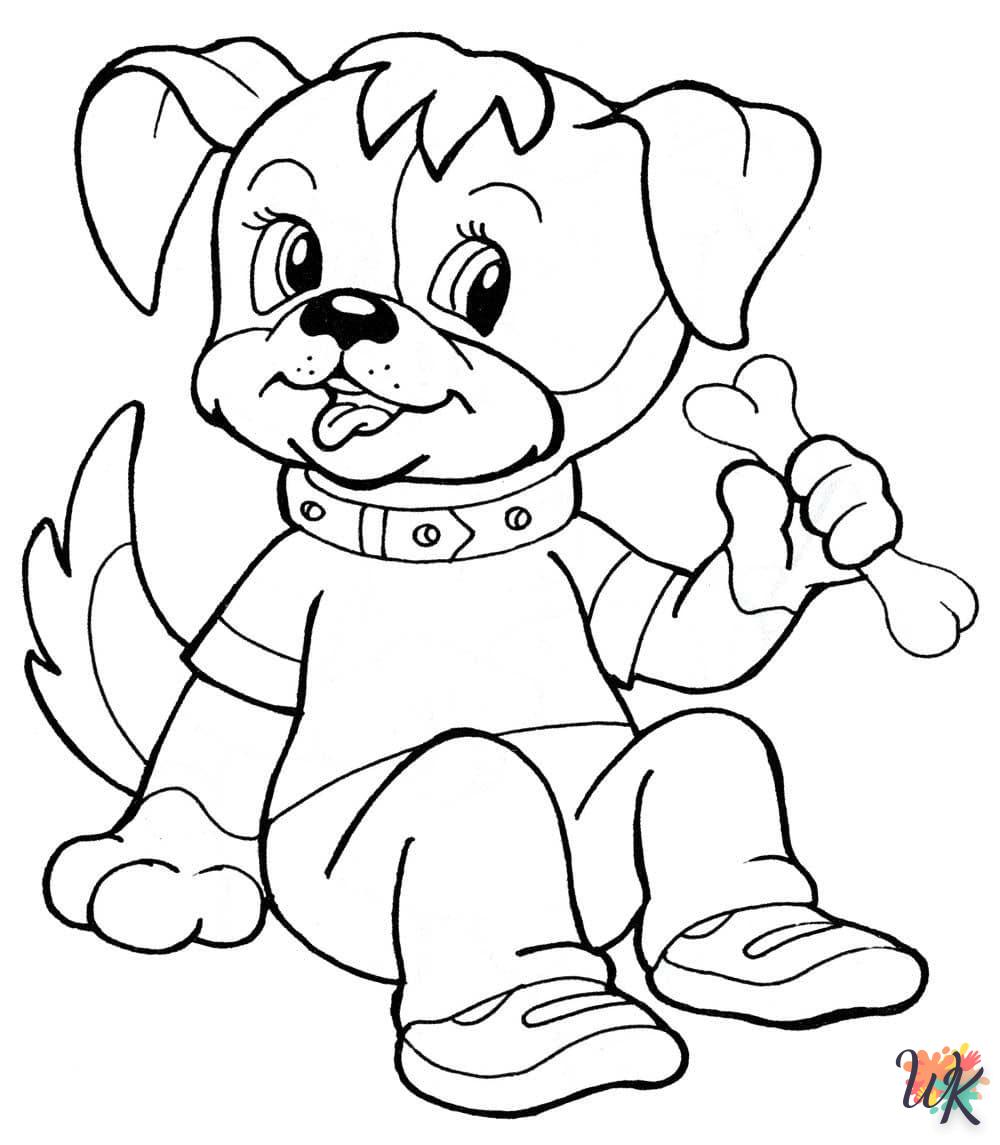 coloriage Chien  pour enfants a imprimer gratuit