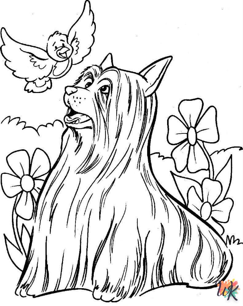 image de coloriage Chien  pour enfant