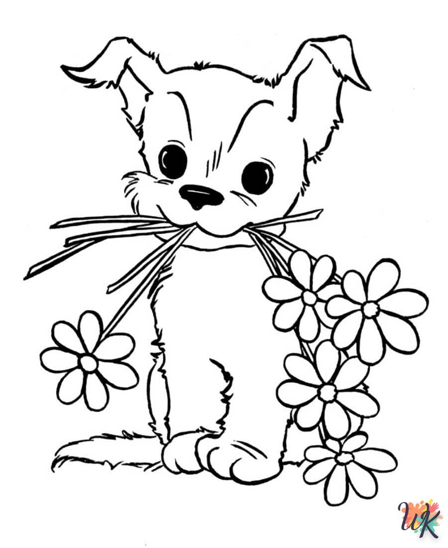 coloriage Chien  pour enfant de 2 ans