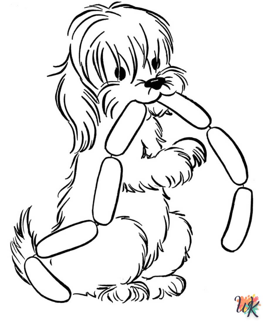 coloriage Chien  pour enfants