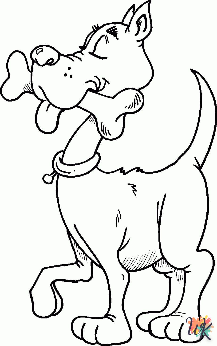 coloriage Chien  pour enfants a imprimer