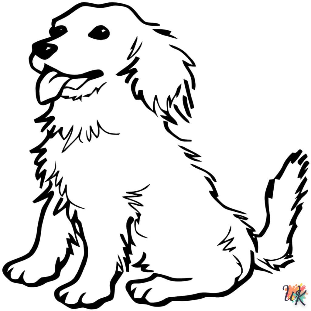 coloriage Chien  bebe à imprimer