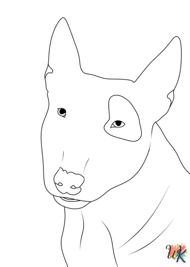 coloriage Chien  à imprimer pour enfant de 3 ans