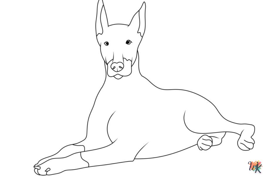 coloriage Chien  et apprentissage