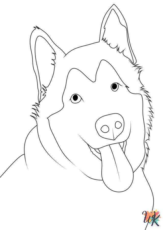 coloriage Chien  dinosaures en ligne gratuit à imprimer