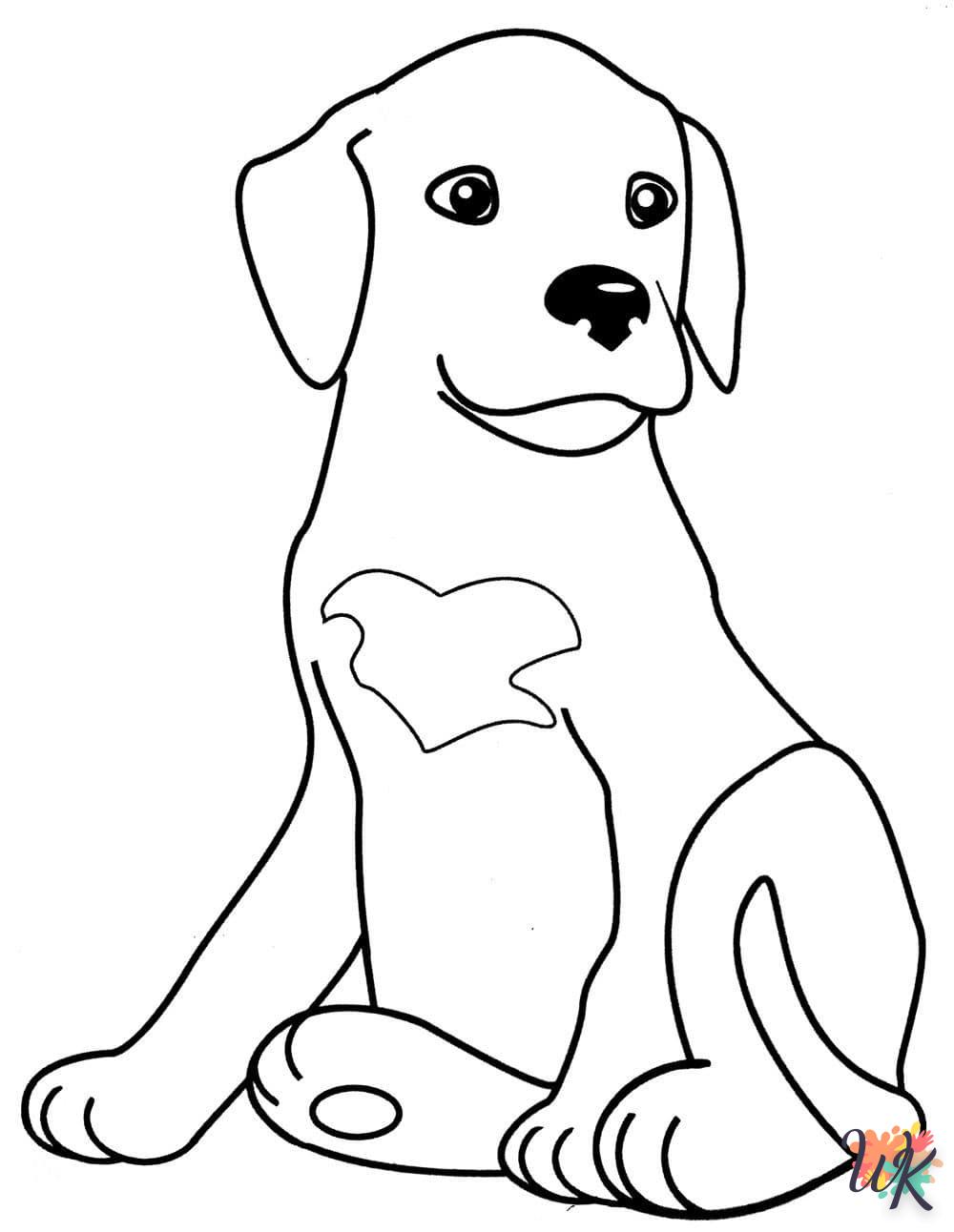 coloriage Chien  enfant 3 ans a imprimer